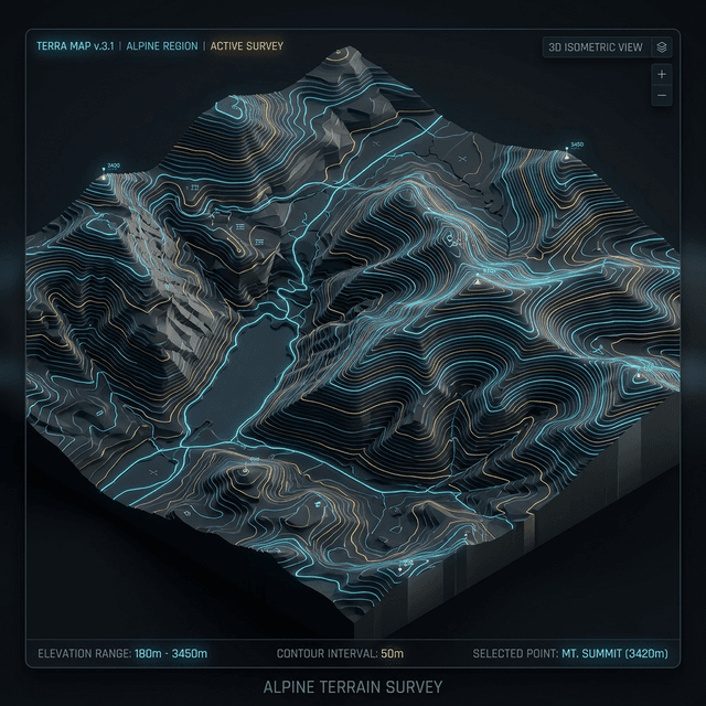 ConTerra 3D Terrain Viewer Mockup